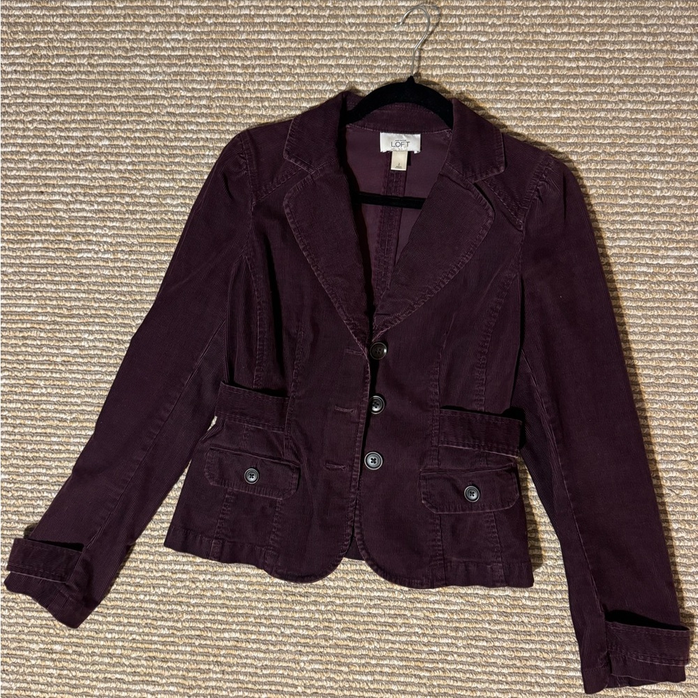 LOFT Women's Dark Purple Blazer